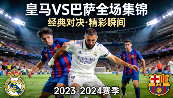 皇马对阵巴萨全场集锦封面图